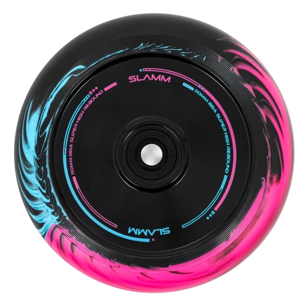 SL475 Slamm Scooter Split Core - 110mm Wheels Pink and Blue Front.jpg
