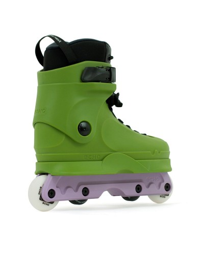 ECH100 Echo Verve Aggressive Skates Green Angled Rear.jpg