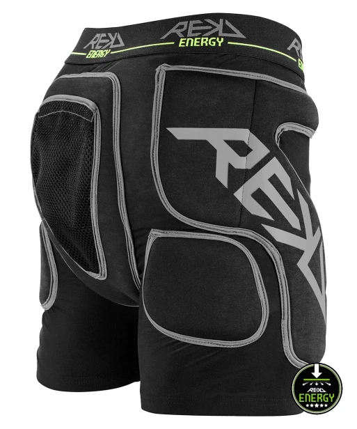 RKD680 REKD Energy Impact Shorts Black Back Angle No Pad.jpg