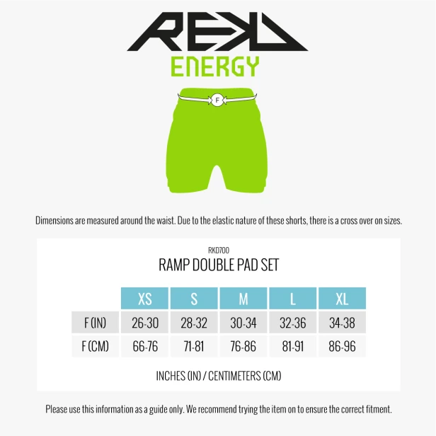 RKD680 REKD Energy Impact Shorts Size Guide.png