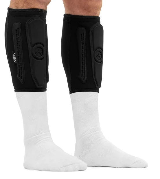 RKD830 REKD Energy Covert Shin Guards Short Front Angle.jpg